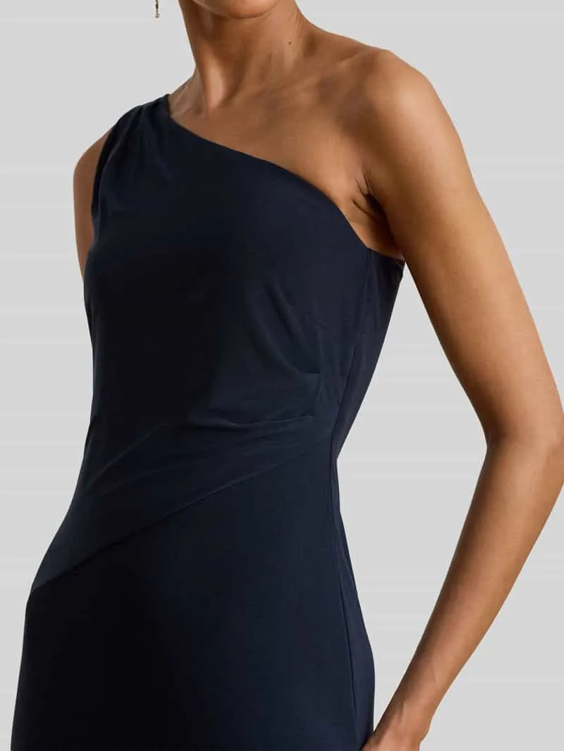Lauren Ralph Lauren Nauwsluitende avondjurk met one-shoulderhals donkerblauw, foto 2