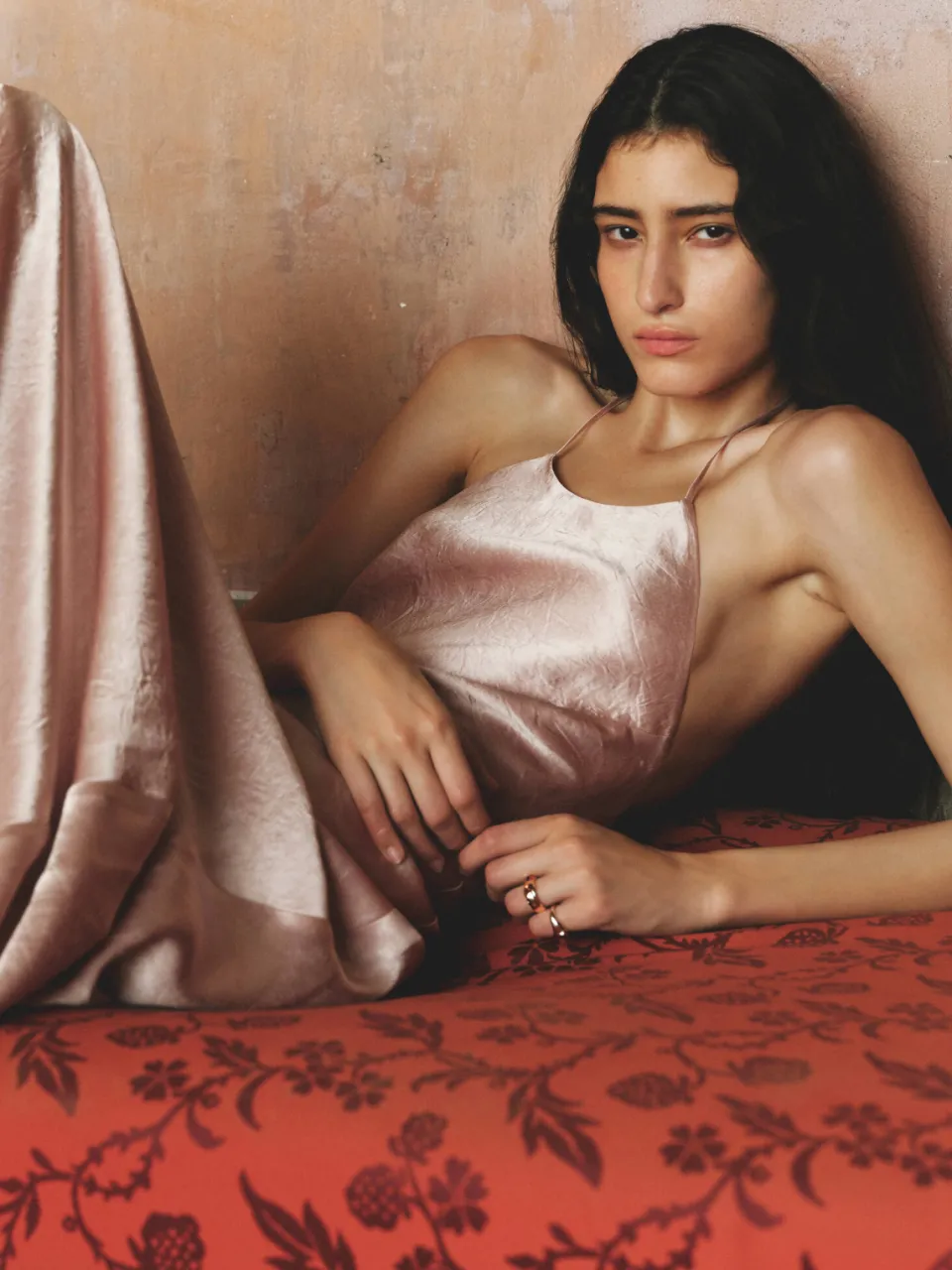 Mango halter maxi galajurk - lichtroze, foto 5