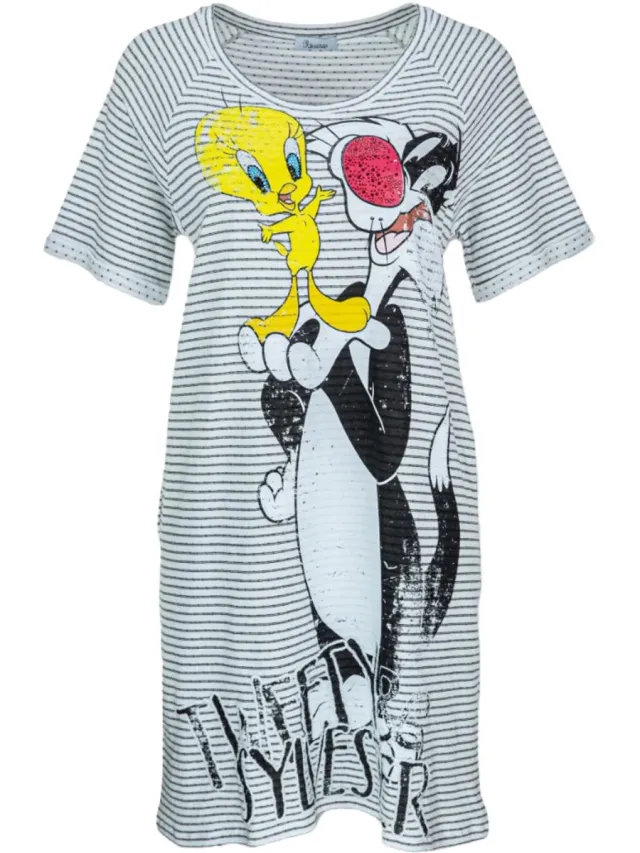PRINCESS GOES HOLLYWOOD Tweety sweat jurk Zwart