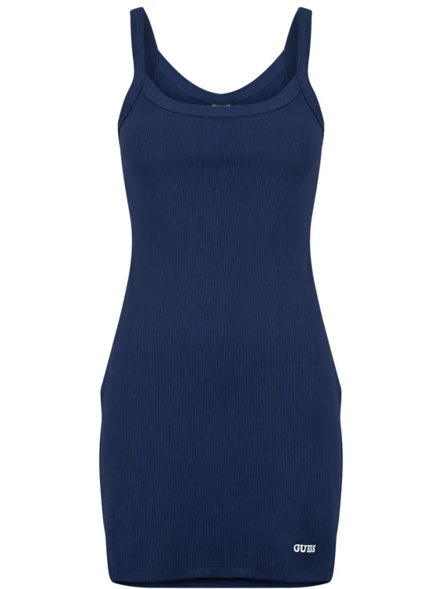 Guess Korte Jurk Guess STELLA RIB SHORT Marine