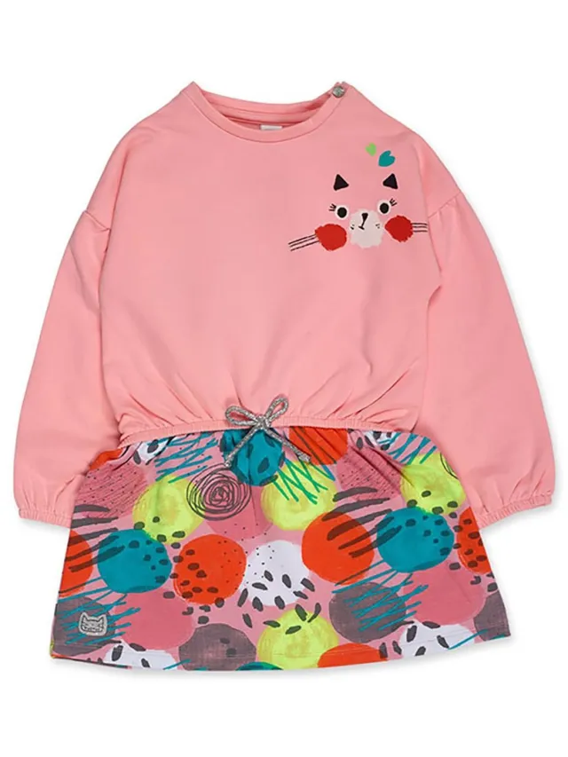 Tuc Tuc Cattitude Lang Mouw Jurk Roze 24 Months Meisje Pink