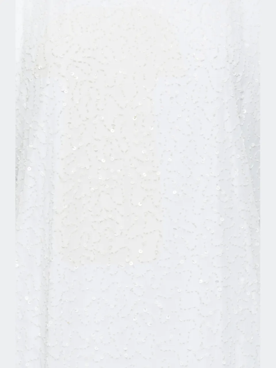 Luxe: Ultimate Embellishment Luxe Shiftjurk Met Versiering & Capemouwen In Witsize 42, foto 4