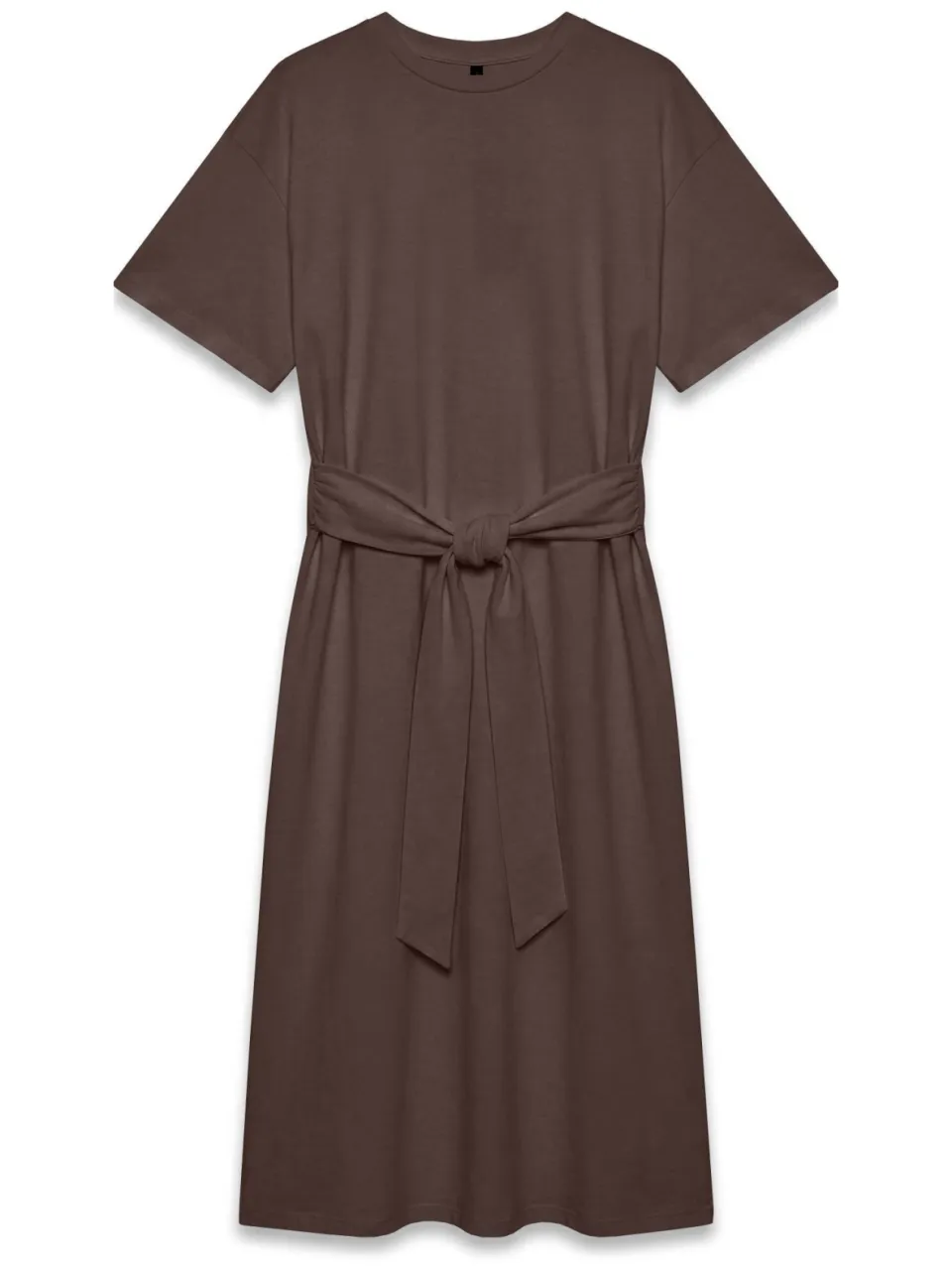 Vero Moda T-shirtjurk met ceintuur - bruin, foto 2