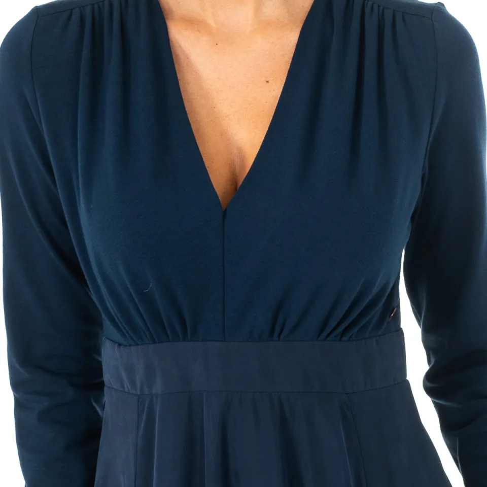 La Martina KWD005 lange jurk blauw, foto 2