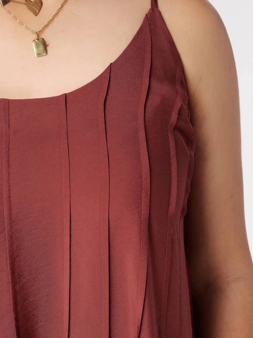 MS Mode viscose maxi jurk Plus Size - donkerrood, foto 5