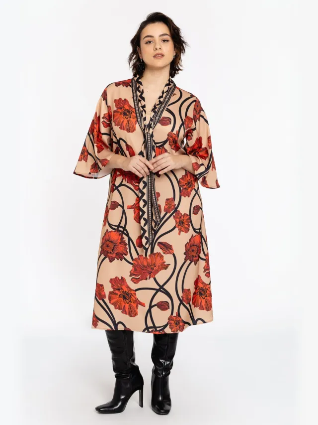 Yoek Jurk PAPAVERO | Rood