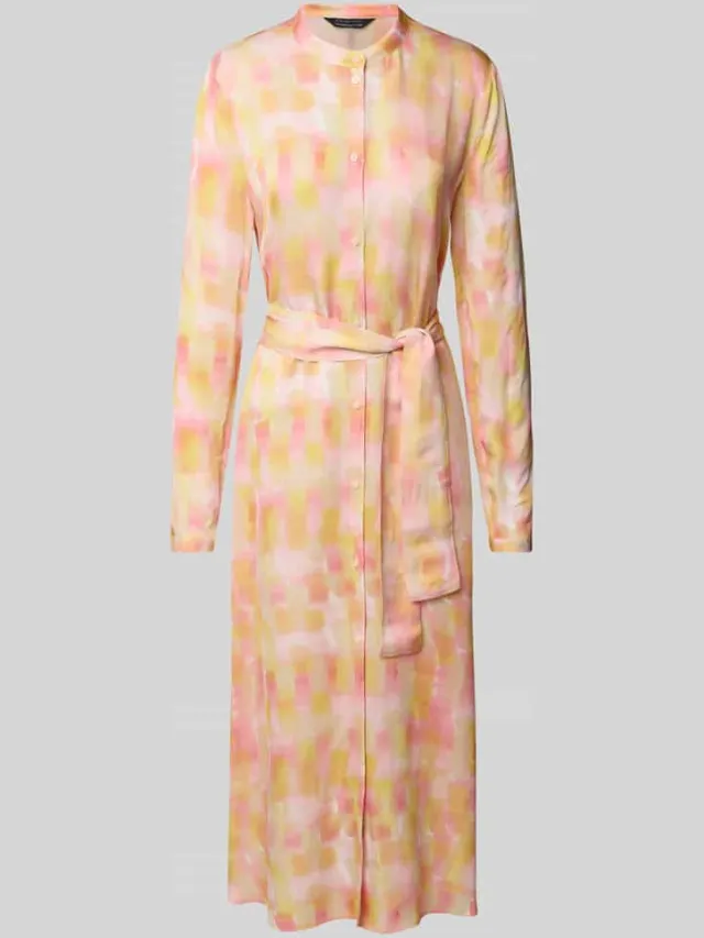 Armani Exchange Midi-jurk met strikceintuur roze, foto 2