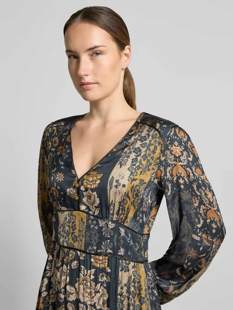 Liu Jo Maxi-jurk van pure viscose donkerblauw, foto 4