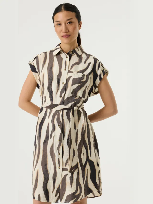 Garcia Jurk met print Wit