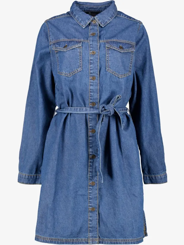 TwoDay dames denim jurk blauw