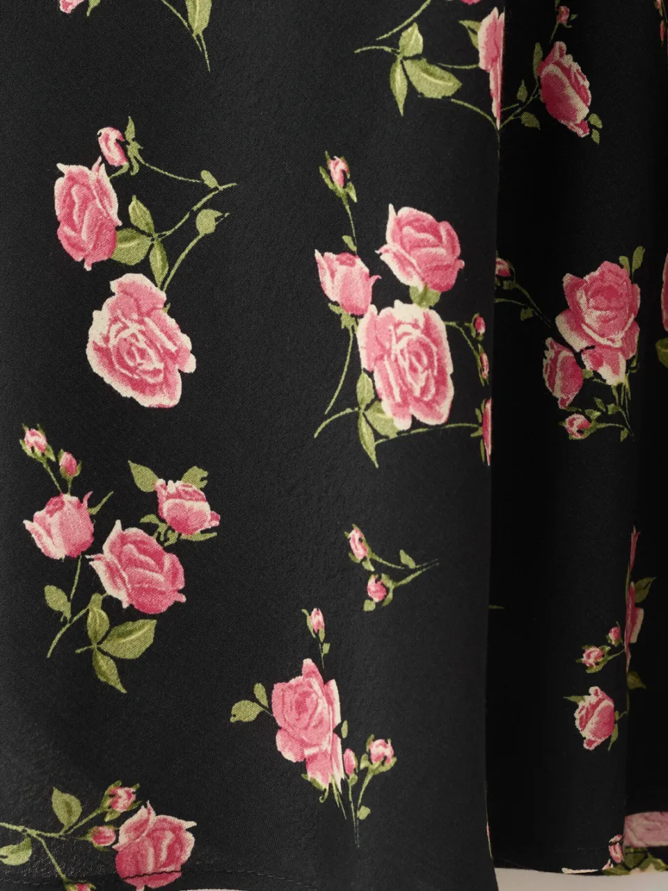 Mango viscose gebloemde jurk - zwart, foto 7