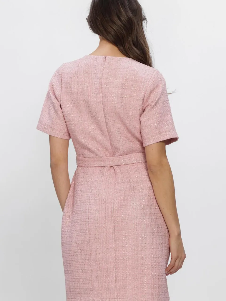 Freebird Dames Jurken F-wv-boucle-gold-26-1 - Roze, foto 3