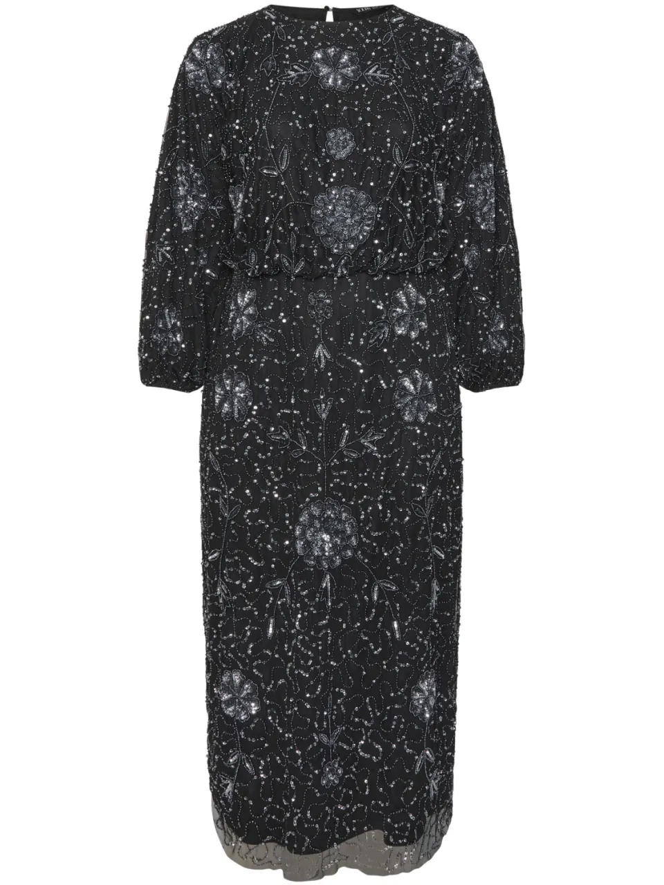 Yours Limited Collection Zwarte Versierde Jurk Met Lange Mouwensize 44, foto 2