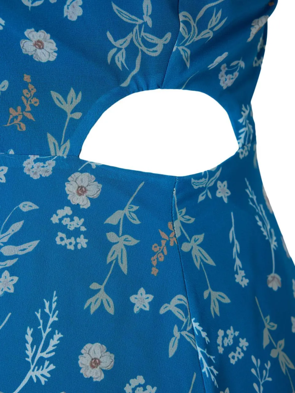 Turkishsouq Curve dames maxi-jurk met bloemenprint, mouwloos, A-lijn, geschikt voor feestjes en in grote maten. Blauw