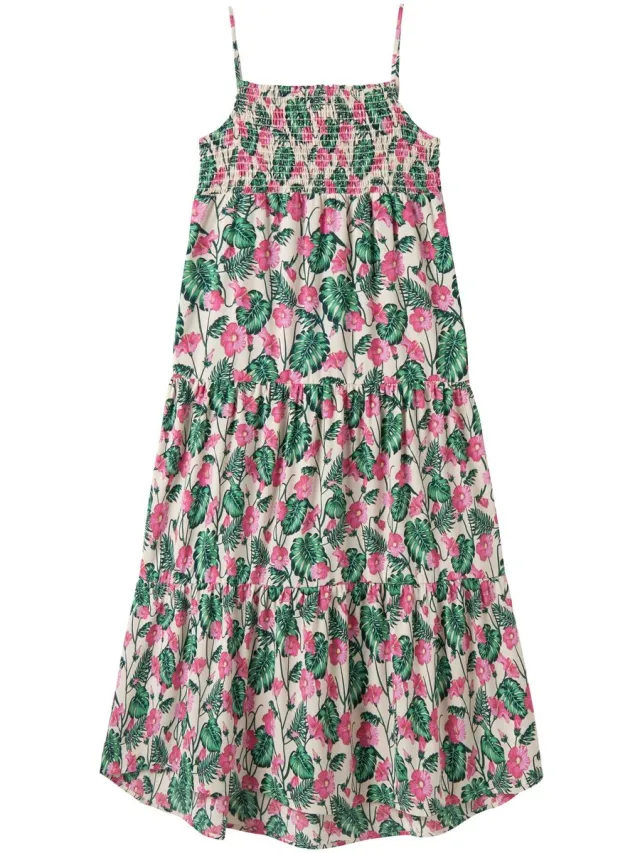 NAME IT NKFVINAYA STRAP MAXI DRESS Meisjes Jurk summer sand;hibiscus