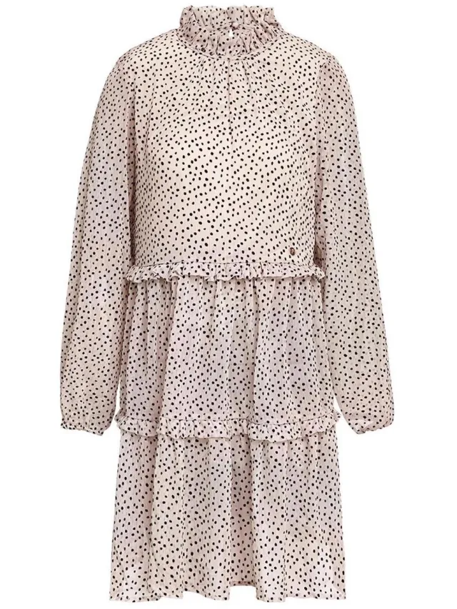 YW YEHWANG Ruffle Jurk roze - Herfst, voorjaar, zomer - Romantisch en elegant - Damesdingetjes