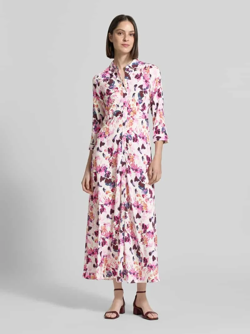 Yas Overhemdjurk van viscose met knoopsluiting model 'SAVANNA' Offwhite