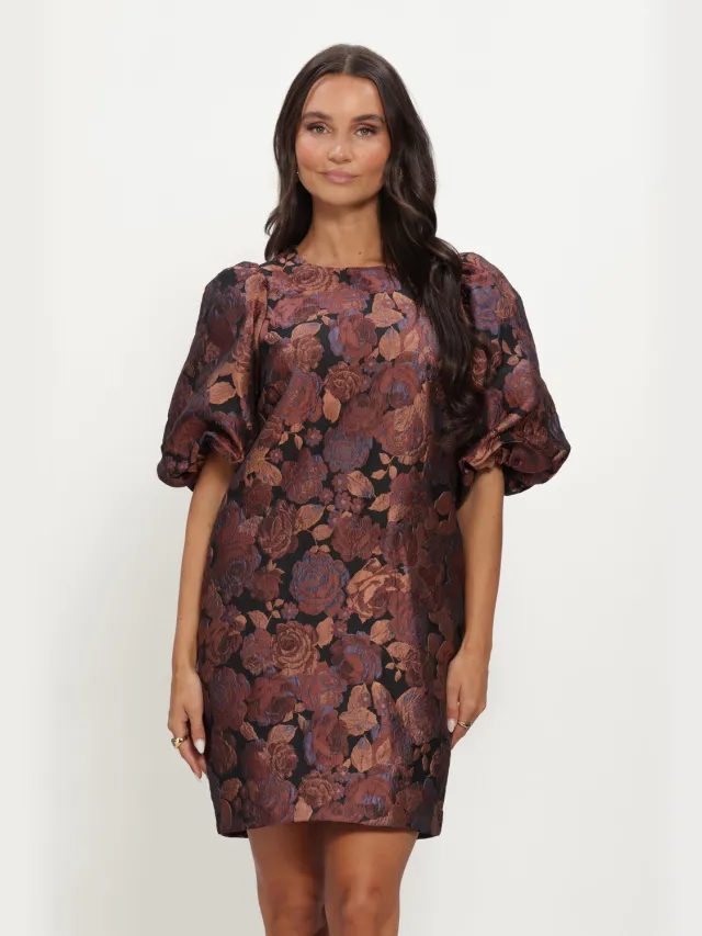 Notre-V Dames Jurken Nv-izette Brocade - Multi