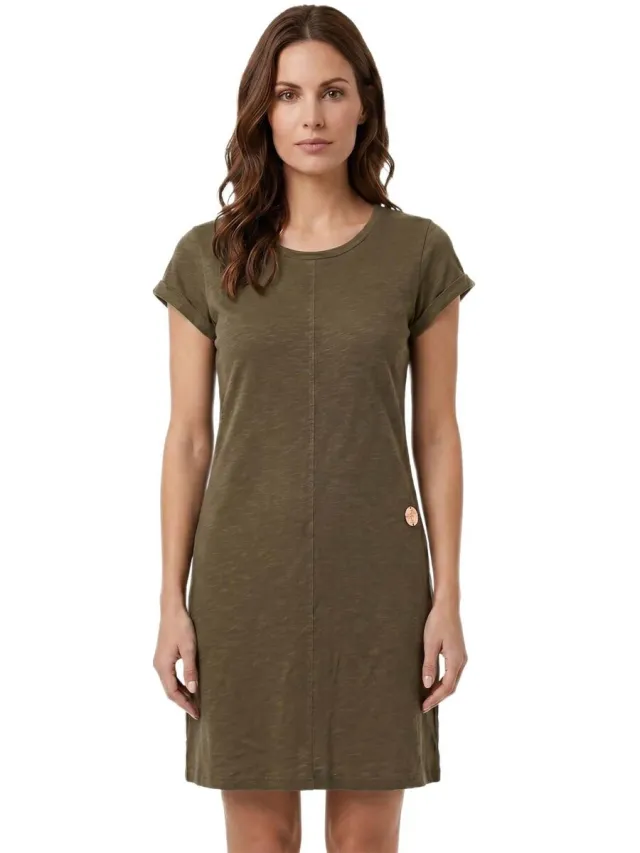 Leone 1947 Jurk Leone 1947 Woman Dress Urban Safari Groen