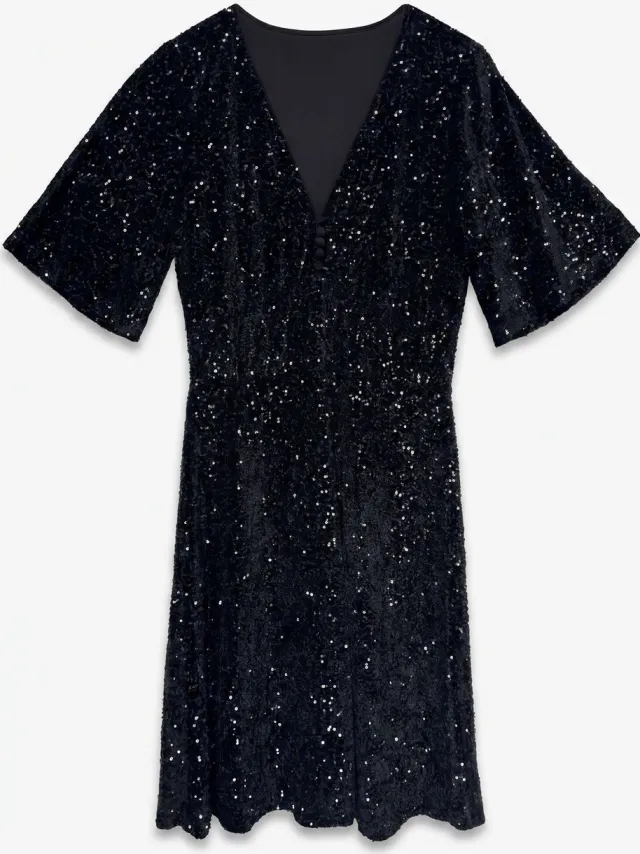 Vero Moda Jurk VMSTELLA Midi-jurk black 1