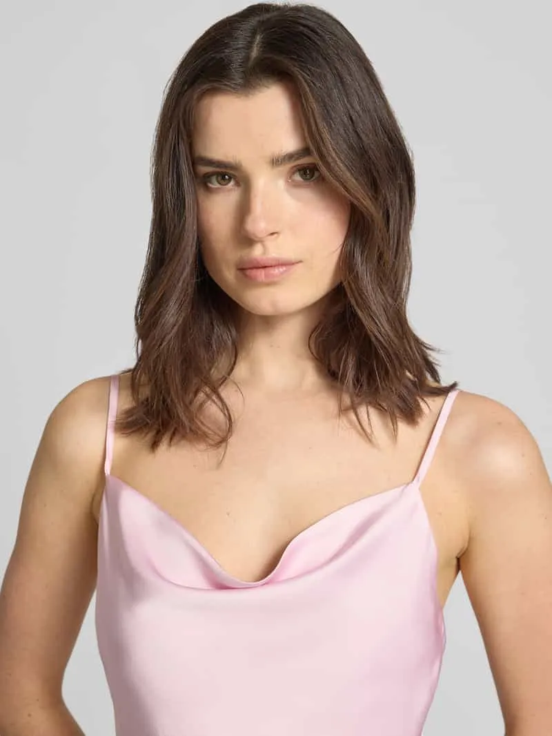 Vila regular fit midi-jurk met rugdecolleté model 'Ravenna' lichtroze, foto 4