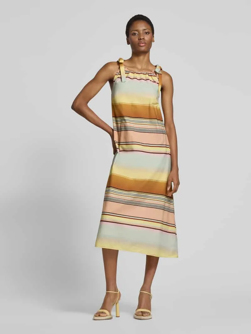Smith and Soul relaxed fit midi-jurk van puur katoen Oranje