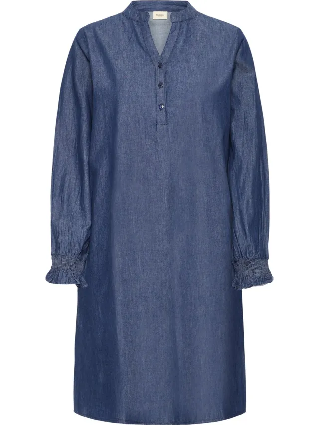 Fransa FRLARISSA DR 4 - Dames - Midi jurken MID BLUE DENIM