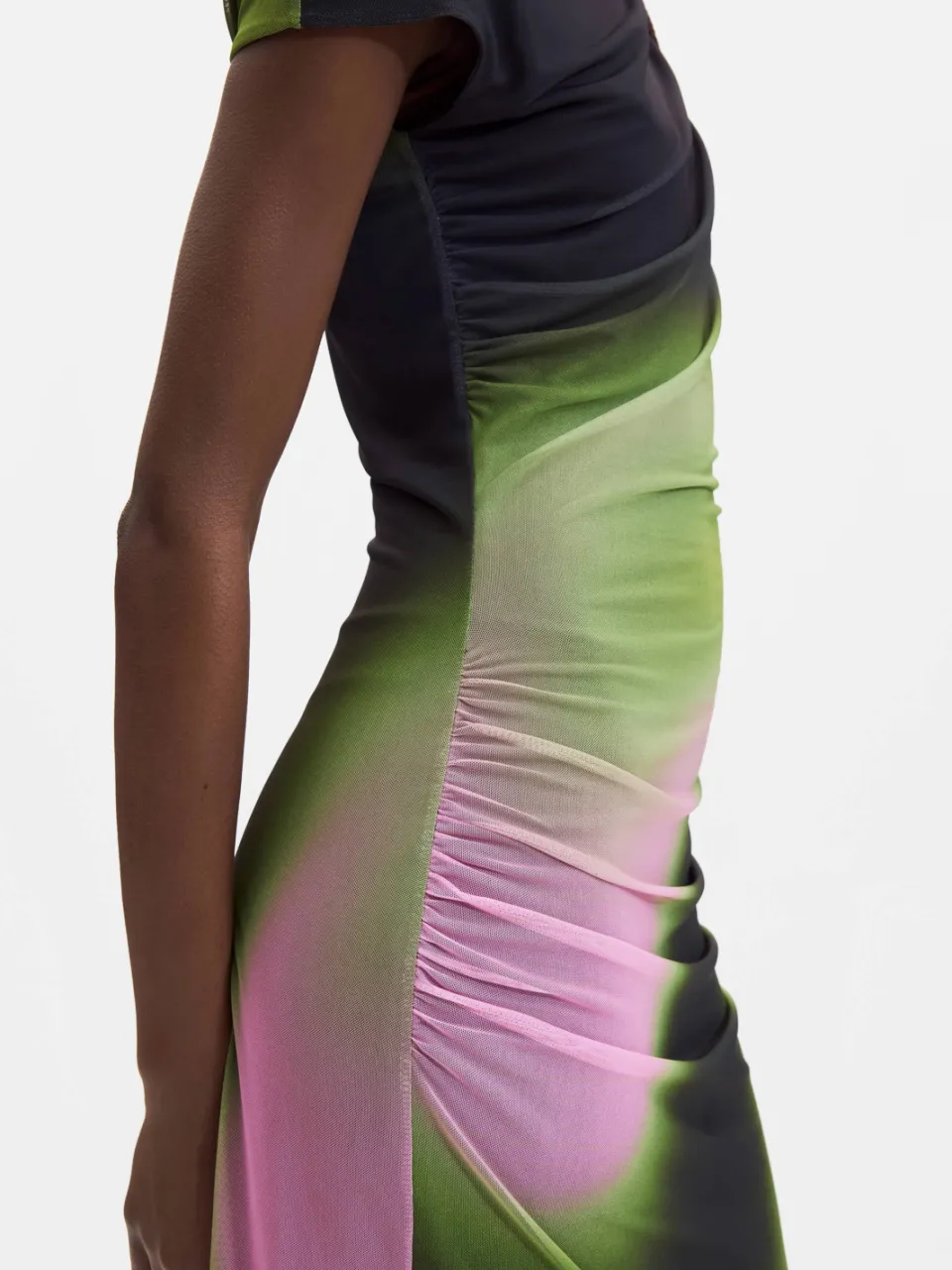 Desigual midi zomerjurk met print groen, foto 4