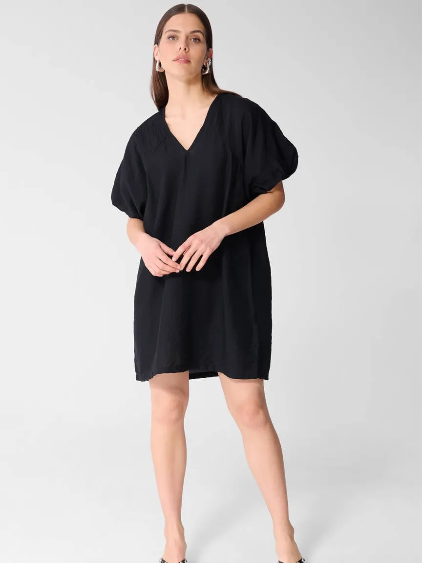 Shoeby v-hals zomerjurk - zwart, foto 5
