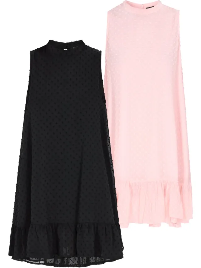 Mo dress 2-Pack Black & Rose