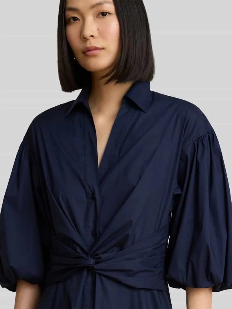 Lauren Ralph Lauren vrijetijdsjurk in a-lijn van katoenmix marineblauw, foto 3