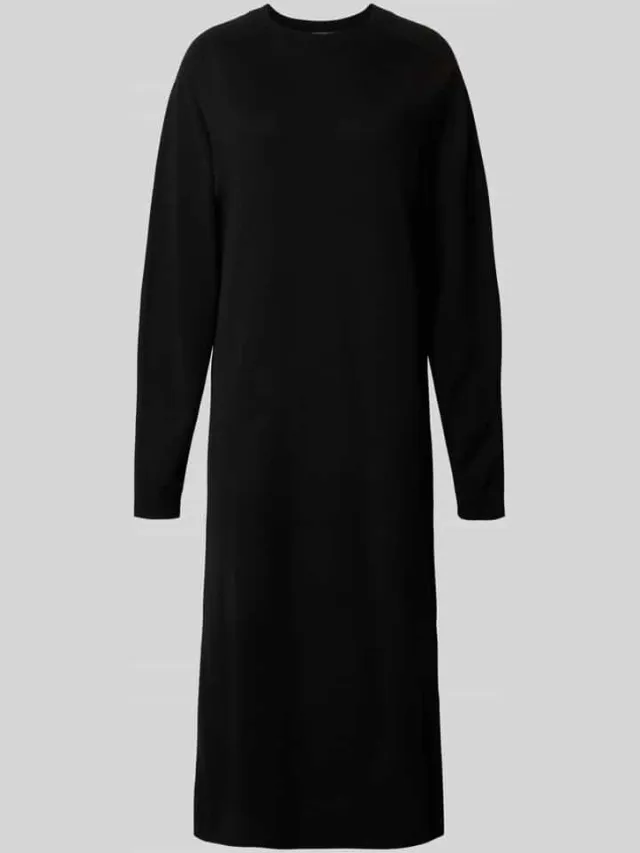 drykorn Midi-jurk van zuivere scheerwol model 'Rimone' zwart, foto 2