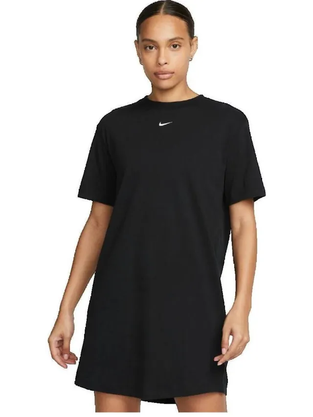 Nike Korte Jurk Nike Robe Sportswear Chill Knit femme Zwart