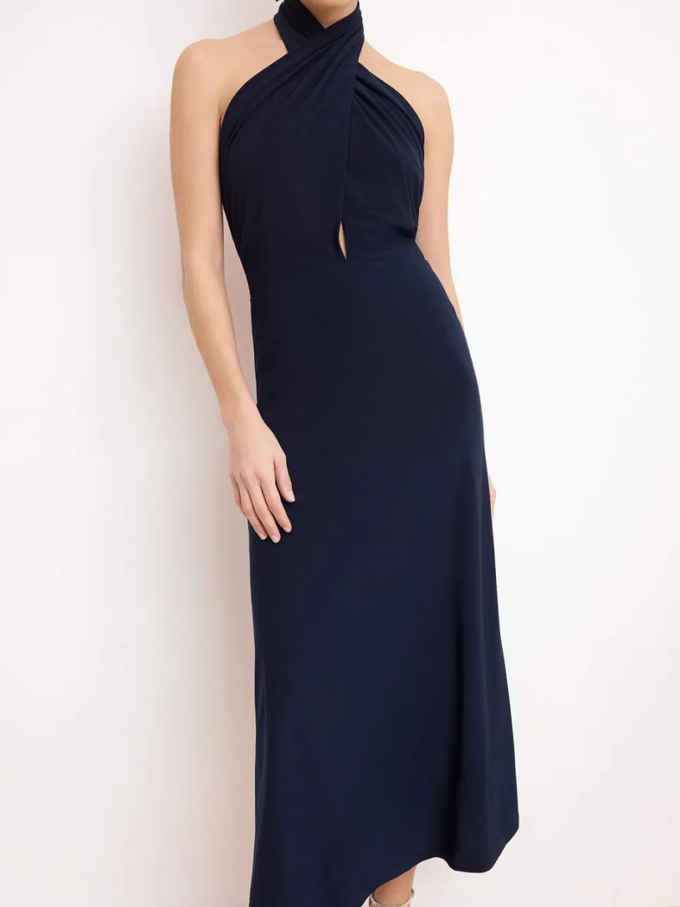 Turkishsouq Damesjurk in marineblauw, plat model, mouwloos, chic/avondjurk, foto 2