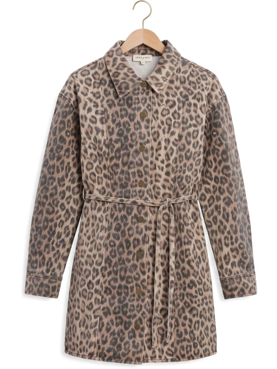 Grace & Mila Dames Jurken Short Dress - Bruin, foto 2