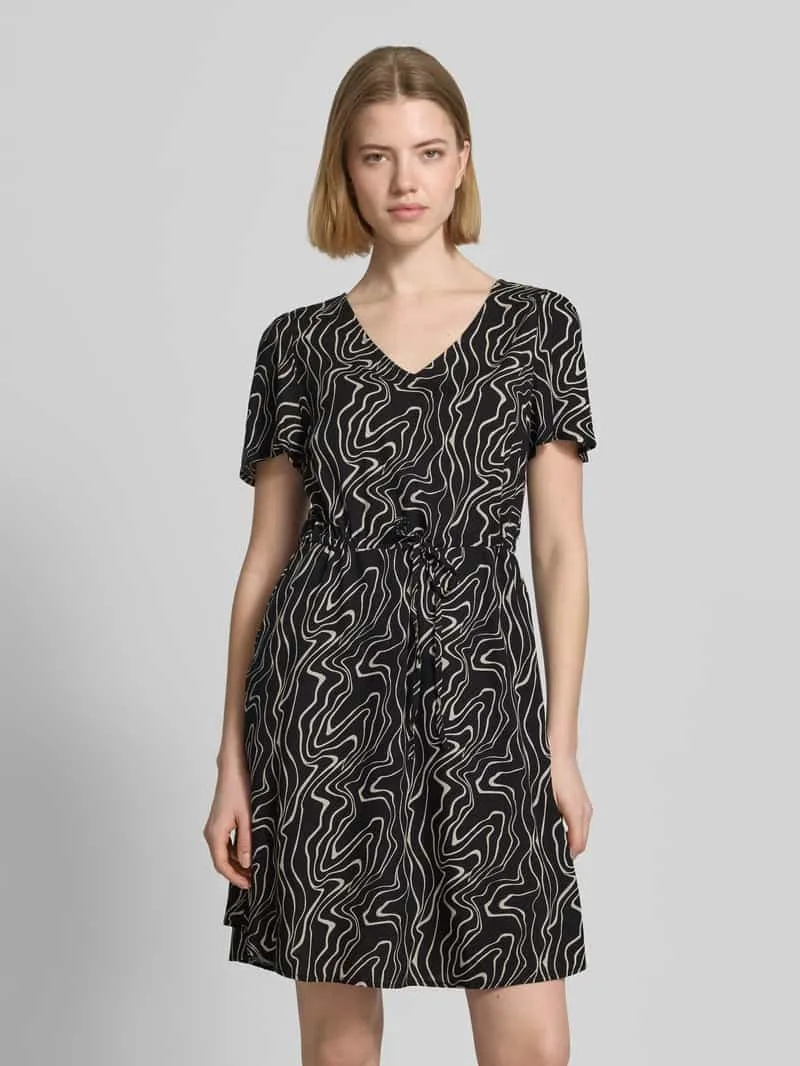 Vero Moda Getailleerde vrijetijdsjurk van pure viscose model 'EASY JOY' Zwart