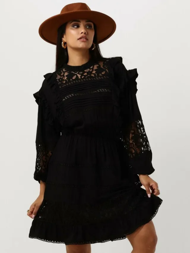 OBJECT COLLECTORS ITEM Object Objarienne New L/s Dress E Div Jurken Dames - Rok - Jurk - Zwart