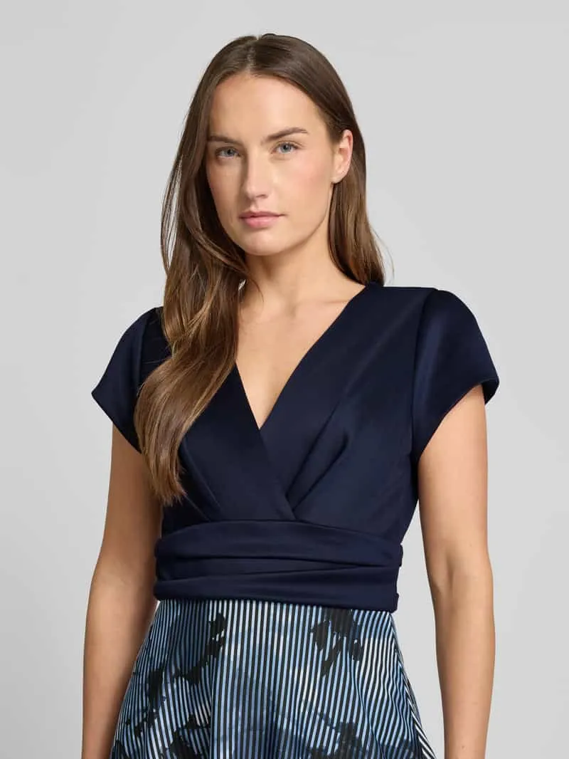Swing Maxi-jurk met bloemenprint donkerblauw, foto 4