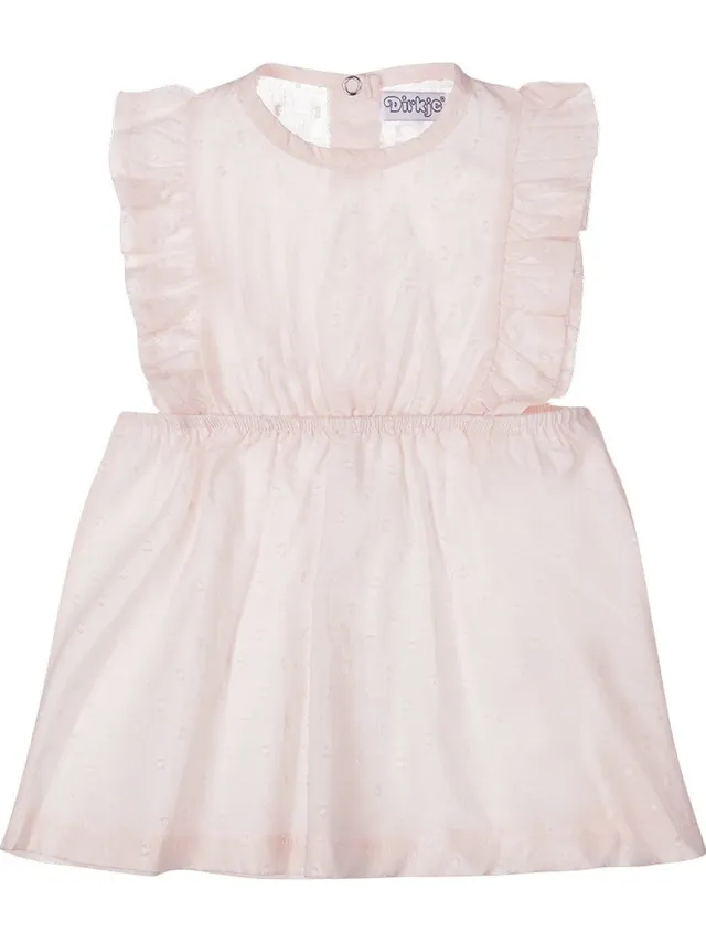 Dirkje meisjes jurk Light peach - 02 Girls cute Roze
