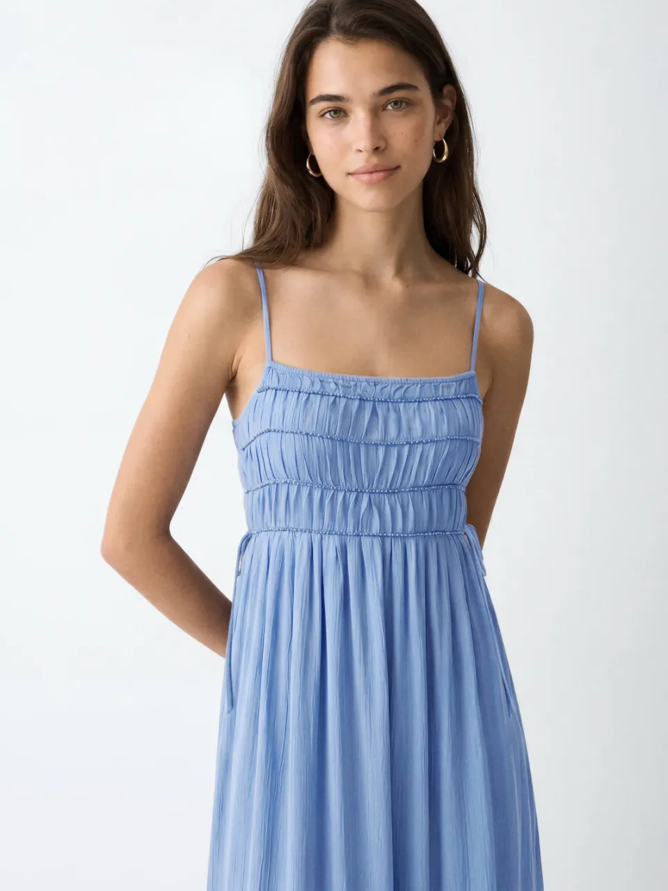 Mango maxi jurk hemelsblauw, foto 4