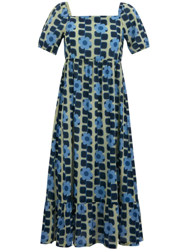 Regatta Dames/Dames Orla Kiely Reuzenbloem Zomer Midi Jurk (Blauw)