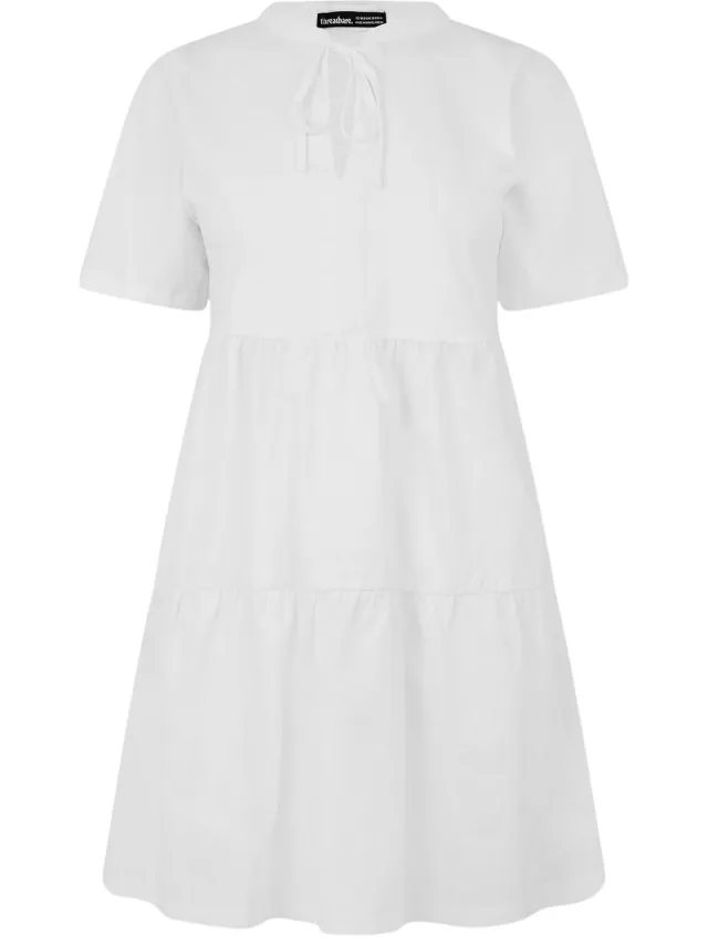 Threadbare Dames/Dames Alexis Mini Jurk (Wit)