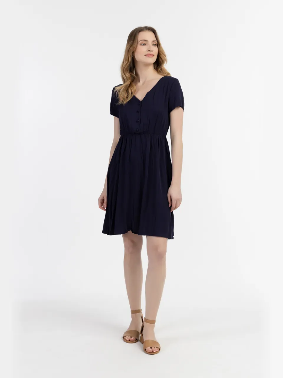 Usha Jurk Dames marine Marineblauw