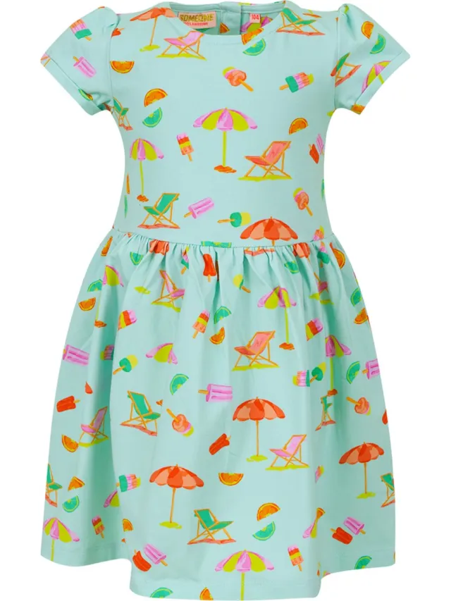 Someone CONNIE-SG-51-A Meisjes Jurk - LIGHT AQUA