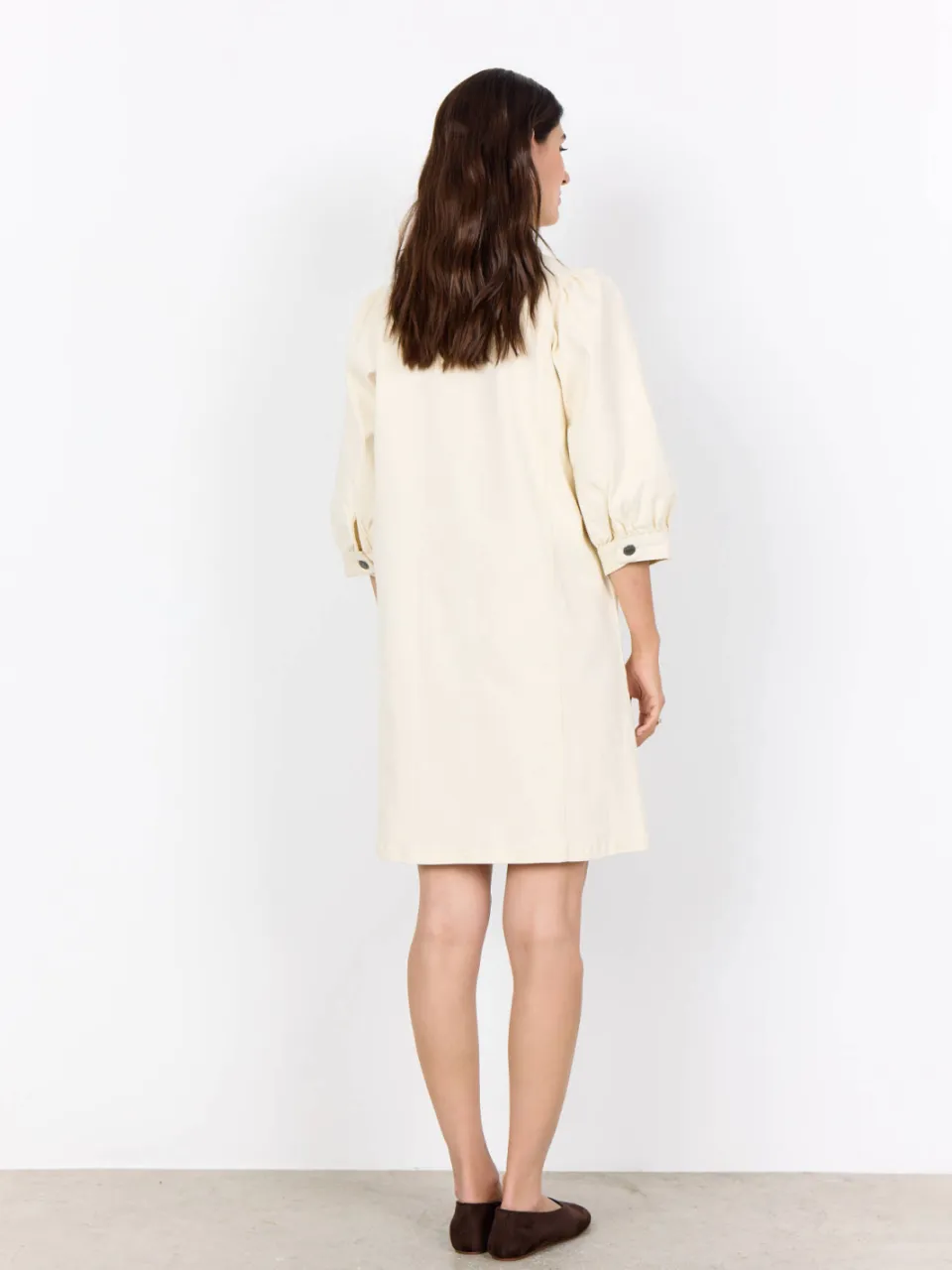 Soyaconcept denim blousejurk ecru, foto 5