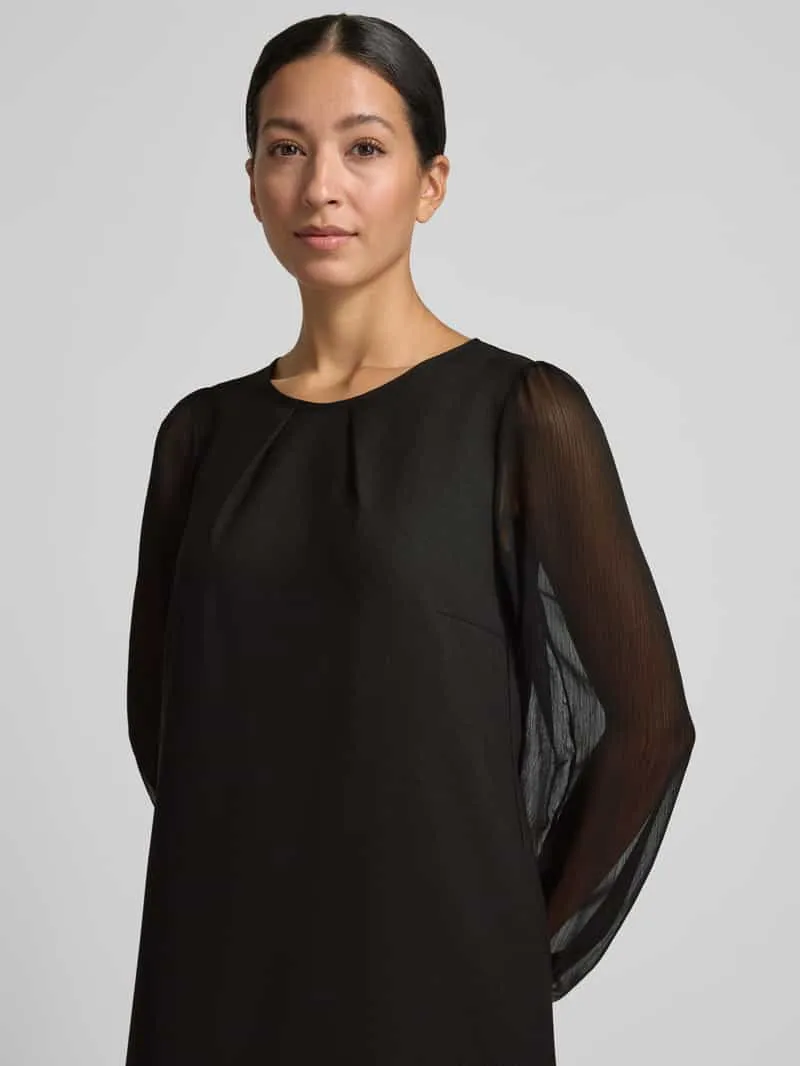 Christian Berg Woman Selection Mini-jurk met semitransparante mouwen zwart, foto 4
