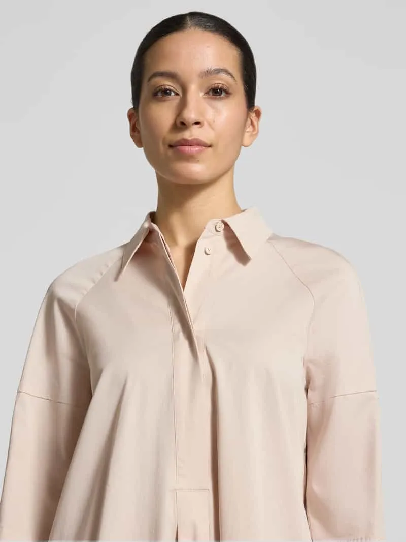 Marc Cain Hemdbloesjurk met overgesneden schouders beige, foto 5