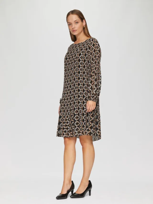 S.Oliver Black Label Women-Jurk-99A6 GREY/BLACK zwart