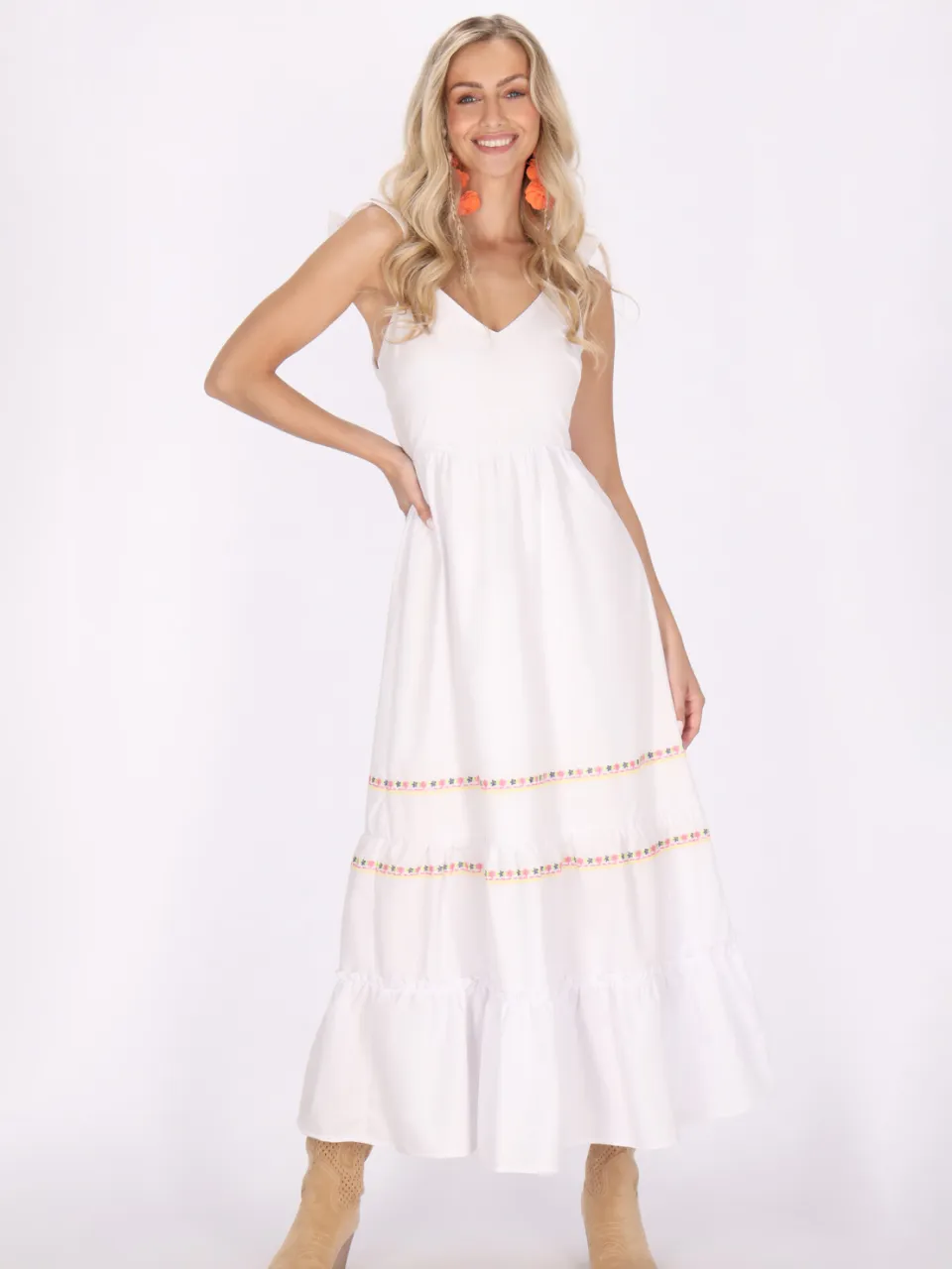 IZIA Jurk Dames wolwit Gebroken wit