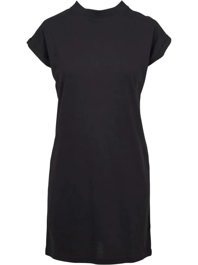 Urban Classics Dames/Dames Schildpad Jurk met Verlengde Schouder (Zwart)